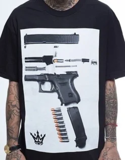 Mafioso Clothing Dismantled Gun Parts Weapon Ammo Black Urban Hype T Shirt M-4Xl -Reelwear Shop 812fe3fe 0db5 5786 ab13 0596a5142499 53366.1532725081