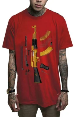 Mafioso Gold Plated AK47 Assault Rifle Guns Firearms Urban Tattoos Red T Shirt 5 Mafioso Gold Plated AK47 Assault Rifle Guns Firearms Urban Tattoos Red T Shirt -Reelwear Shop 81b48b88 898a 532b a91e 2b87f893639b 94210.1597869847