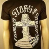 FAMOUS STARS & STRAPS FOREVER CROSSES GO HARDER TOMBSTONE PUNK T SHIRT S-2XL