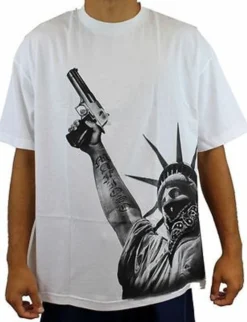 Mafioso Stick Up Statue Of Liberty New York Streets Urban Tattoo T Shirt S-4Xl -Reelwear Shop 881ca290 da34 55ac 98f0 a35e03f27e5c 18412.1556802458