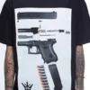Mafioso Clothing Dismantled Gun Parts Weapon Ammo Black Urban Hype T Shirt M-4Xl