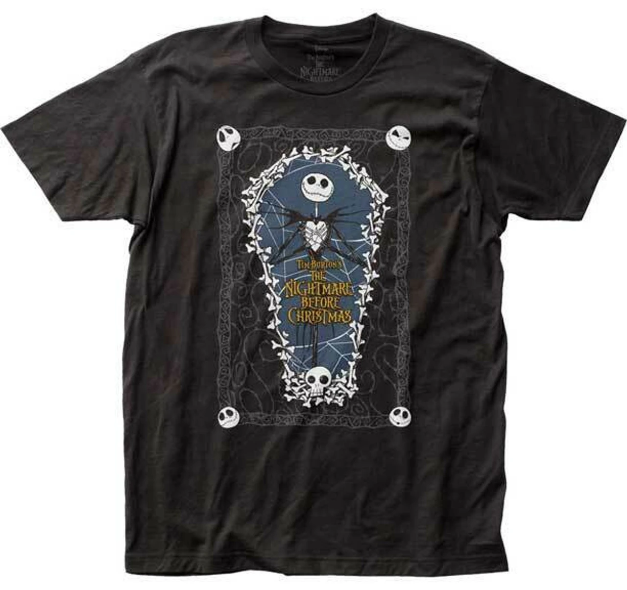 Impact The Nightmare Before Christmas Coffin Jack Skellington Tim Burton T Shirt NBC02 1 Impact The Nightmare Before Christmas Coffin Jack Skellington Tim Burton T Shirt NBC02