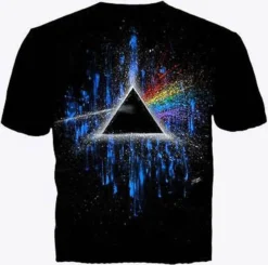 Pink Floyd Dark Side Of The Moon Band Rock Music Art Rainbow Mens T Tee Shirt