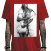 Mafioso Mob Wife Naked Tattooed Alternative Model Inked Urban Mobster T Shirt