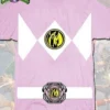 Mighty Morphin Power Rangers Pink Ranger Halloween Superhero Costume Tee Shirt