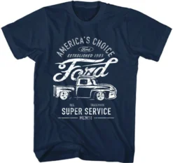 H3 Sportgear Super Service Vintage Ford Trucks Distressed T Shirt TS15562FRD