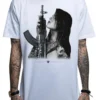 Mafioso Gun Play AK 47 Assault Weapons Hip Hop Tattoos Sexy Woman Urban T Shirt