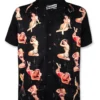 Liquor Brand Vixen Rockabilly Retro Pinup Bowling Button Down Shirt LB-MBS-19001