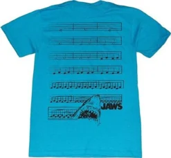 Authentic Jaws Dun-Nun Shark Theme Song Music Notes T Tee Shirt S M L Xl 2Xl