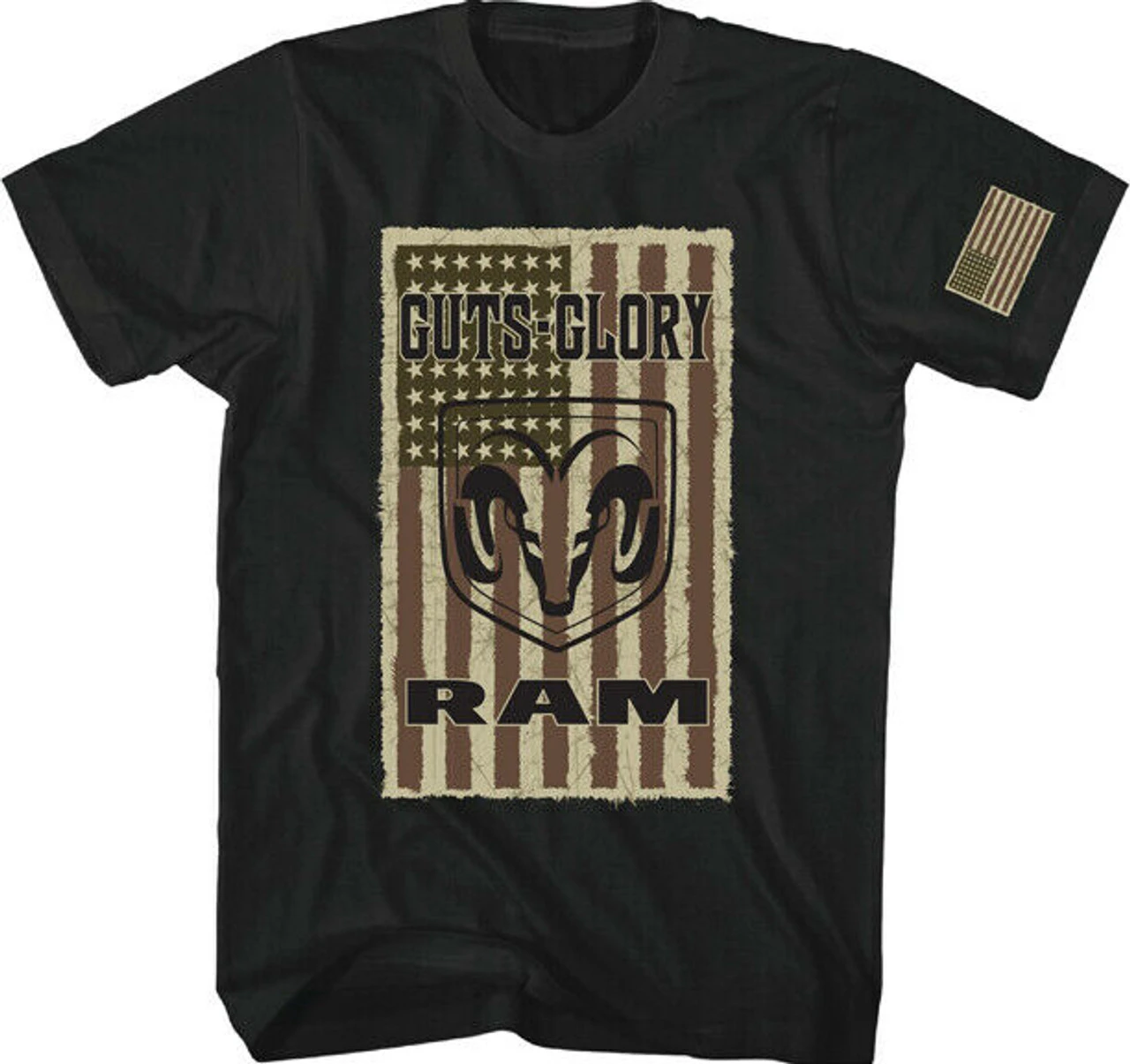 H3 Sportgear Guts Glory Dodge Ram American Flag Pickup TrucksT Shirt TS23901DO 3 H3 Sportgear Guts Glory Dodge Ram American Flag Pickup TrucksT Shirt TS23901DO - Image 3