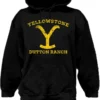 Yellowstone Dutton Ranch Logo Kevin Costner TV Show Pullover Hoodie 66-35