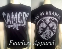 AUTHENTIC SONS OF ANARCHY RIFLE LOGO SOA SAMCRO T TEE SHIRT S M L XL 2XL 3XL