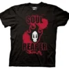 Authentic Bleach Soul Reaper Red Flames Skull Mens Black T Shirt S M L Xl 2Xl
