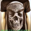 FAMOUS STARS & STRAPS VATOS LOCOS SKULL BANDANA URBAN SKATE T TEE SHIRT S-2XL