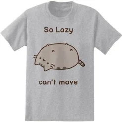 Pusheen Cat So Lazy Can'T Move Internet Facebook Webcomic Mens T Tee Shirt S-Xl -Reelwear Shop ad5b06b2 5285 52db b26b bd601287bce4 97040.1549300754