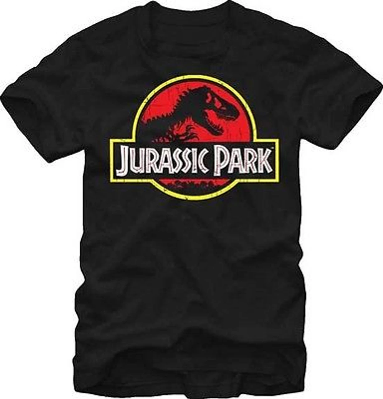 JURASSIC PARK CLASSIC LOGO DINOSAUR T-REX MOVIE DISTRESSED T TEE SHIRT S-2XL 3 JURASSIC PARK CLASSIC LOGO DINOSAUR T-REX MOVIE DISTRESSED T TEE SHIRT S-2XL - Image 3
