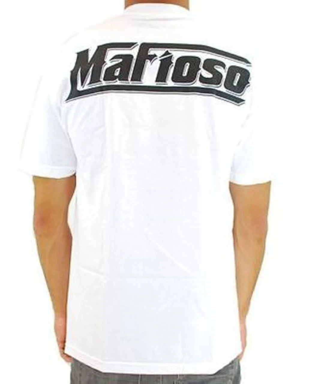Mafioso Silencer Mafia Gun Pistol Live And Die Urban Mens White Shirt MTMM52007 2 Mafioso Silencer Mafia Gun Pistol Live And Die Urban Mens White Shirt MTMM52007 - Image 2