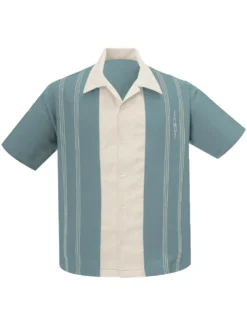 Steady Clothing The Harper Rockabilly Button Down Casual Bowling Shirt ST34603