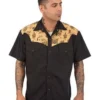 Steady Clothing Tattoo Flash Art Rockabilly Western Button Down Shirt RS31808