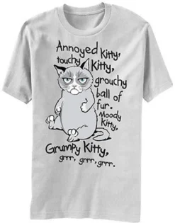 GRUMPY CAT GRR GRR MEME ANNOYED KITTY YOUTUBE INTERNET SENSATION T SHIRT S-2XL -Reelwear Shop c0ebb0a0 5a5b 5b22 8a0c 2bc6f9fec788 68122.1556770015