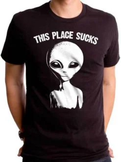 This Place Sucks Alien ET Space Extraterrestrial Planet Earth Mens Shirt GT6718 -Reelwear Shop c103a625 233c 52af a0b6 c8ae0bd5ae20 09349.1548873460