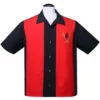 Steady Clothing Tropical Itch Black Bowling Rockabilly Button Down Shirt ST35582