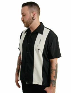 Steady Clothing 3 Star Panel Rockabilly Bowling Black Button Down Shirt ST35319 -Reelwear Shop c4608cdf 0f1a 5615 9f88 d355f4ea5be0 01963.1617802263