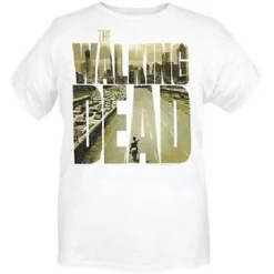 Authentic The Walking Dead Poster In Logo Zombie Tv Show Adult T Shirt 2Xl Xxl