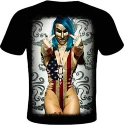 Gda Get Down Art Give The Finger Politics Anarchy Punk Urban Ink T Shirt Dba38