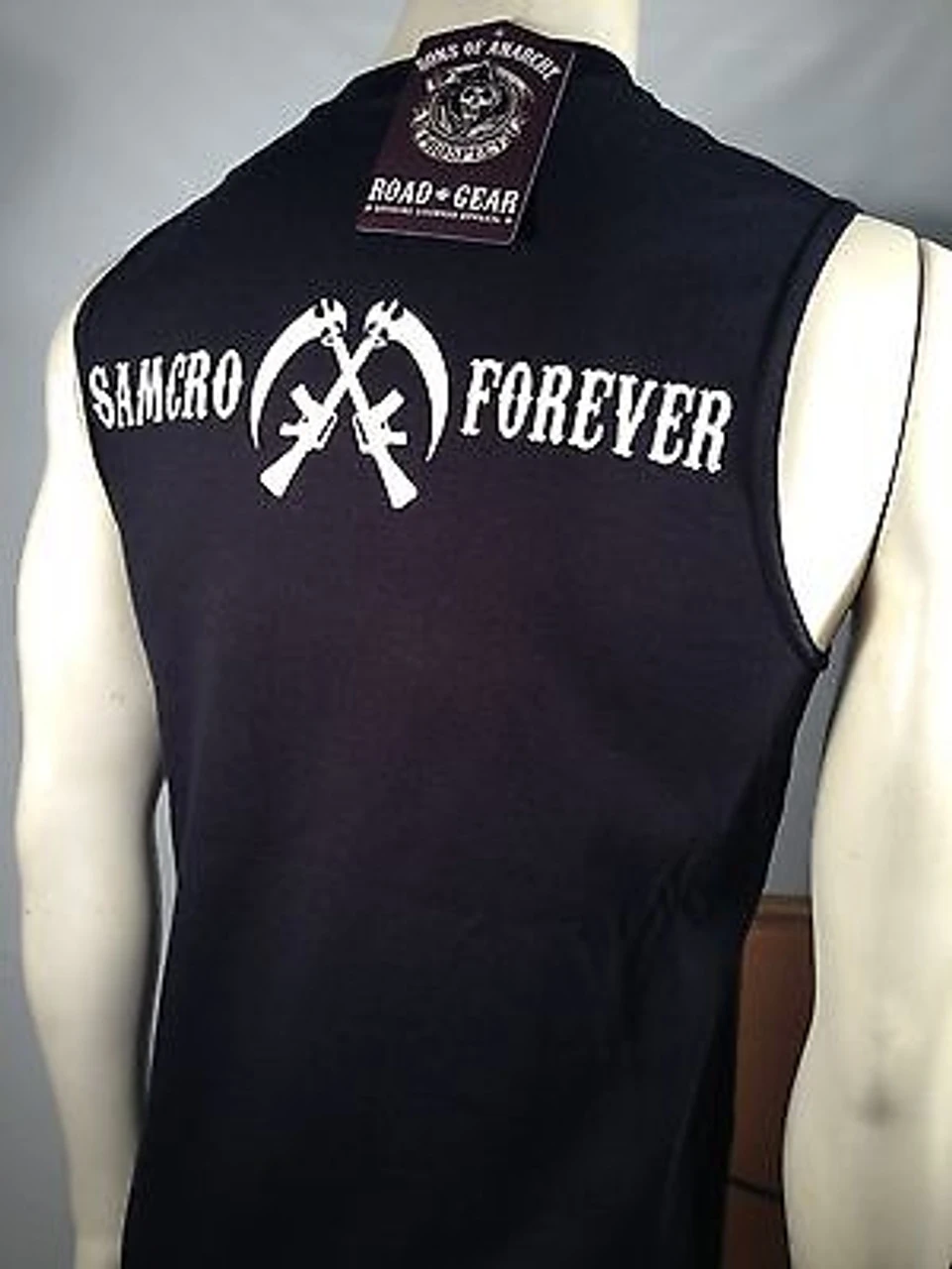 AUTHENTIC SONS OF ANARCHY SMOKE & BANNER SOA MUSCLE T SHIRT S M L XL 2XL 3XL 3 AUTHENTIC SONS OF ANARCHY SMOKE & BANNER SOA MUSCLE T SHIRT S M L XL 2XL 3XL - Image 3