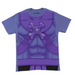 I AM SKELETOR MASTERS OF THE UNIVERSE BODY ABS BONE CREW COSTUME T SHIRT S-2XL