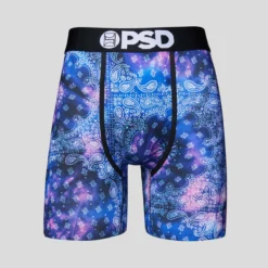 PSD Bandana Deep Tie Dye MM Paisley Blue Underwear Boxer Briefs 222180039