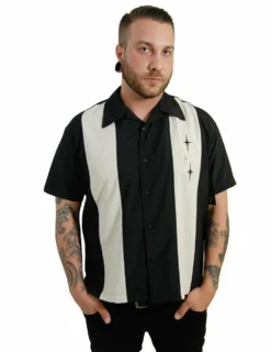 Steady Clothing 3 Star Panel Rockabilly Bowling Black Button Down Shirt ST35319 -Reelwear Shop d5b86b19 0dba 56ac b8ed 598828e1ee37 84139.1617802262