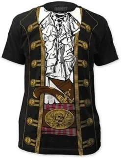 CAPTAIN JACK SPARROW PIRATE PRINCE COSTUME OUTFIT T SHIRT TEE S-2XL