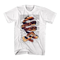 M.C. Escher Face Rind Orange Art Illusion Artwork Adult Men's T Tee Shirt