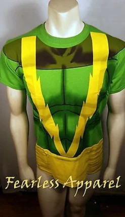 Mighty I Am Electro Electricity Super Villain Marvel Comics Mens Costume T Shirt