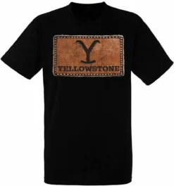 Yellowstone Leather Patch Logo TV Show Kevin Costner Drama Western T Shirt 66-27 -Reelwear Shop e43d65ef 3e15 555b ae9f 4cf0a118df88 06562.1607707200