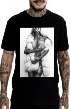 Mafioso Mob Wife Naked Tattoos Alternative Model Inked Urban Mobster T Shirt -Reelwear Shop e4e5731f 2574 5439 9987 3693180652d3 27426.1586525170