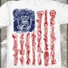 Gas Monkey Garage Flag Of Garage Tools Fast N Loud American TV Dallas Shirt 91-1