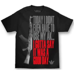 Mafioso Good Day Ice Cube Urban Rap AK-47 Gun Rifle Music Mens T Shirt MTMM61004