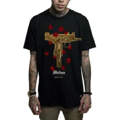 Mafioso Uzi Prayers Crucifix Jesus Guns Rose Petals Gangster Urban Black T Shirt -Reelwear Shop f563ceca ad1c 5e70 9c74 a61109077a17 80396.1605538020