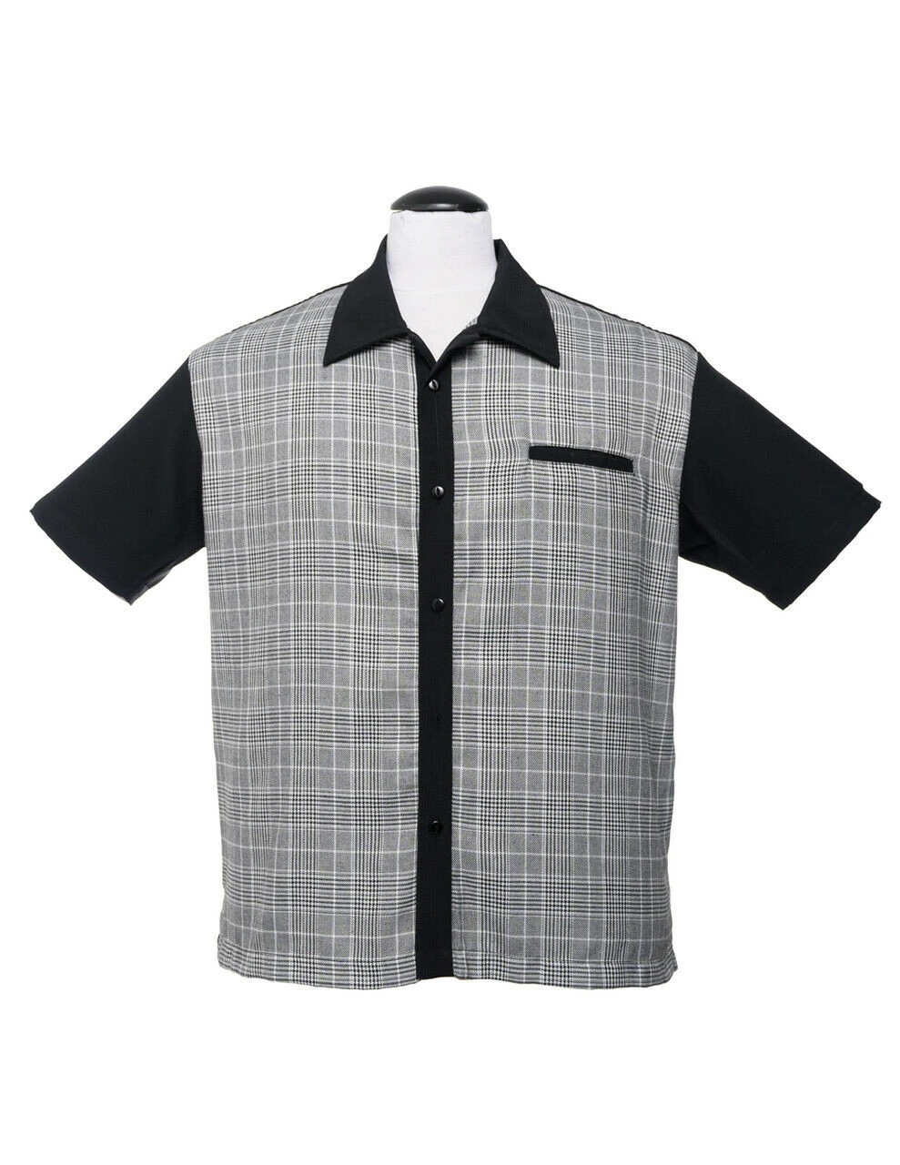 Steady Clothing Bad News Felix Retro Bowling Black Button Down Shirt ST35254 2 Steady Clothing Bad News Felix Retro Bowling Black Button Down Shirt ST35254 - Image 2