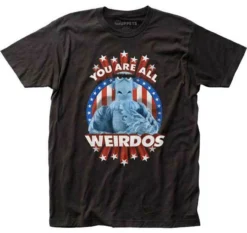 Impact The Muppets Show Weirdos Sam The Eagle Patriotic American Flag T Shirt MUP16