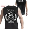 AUTHENTIC SONS OF ANARCHY CROSSED WEAPONS SOA MUSCLE T SHIRT S M L XL 2XL 3XL